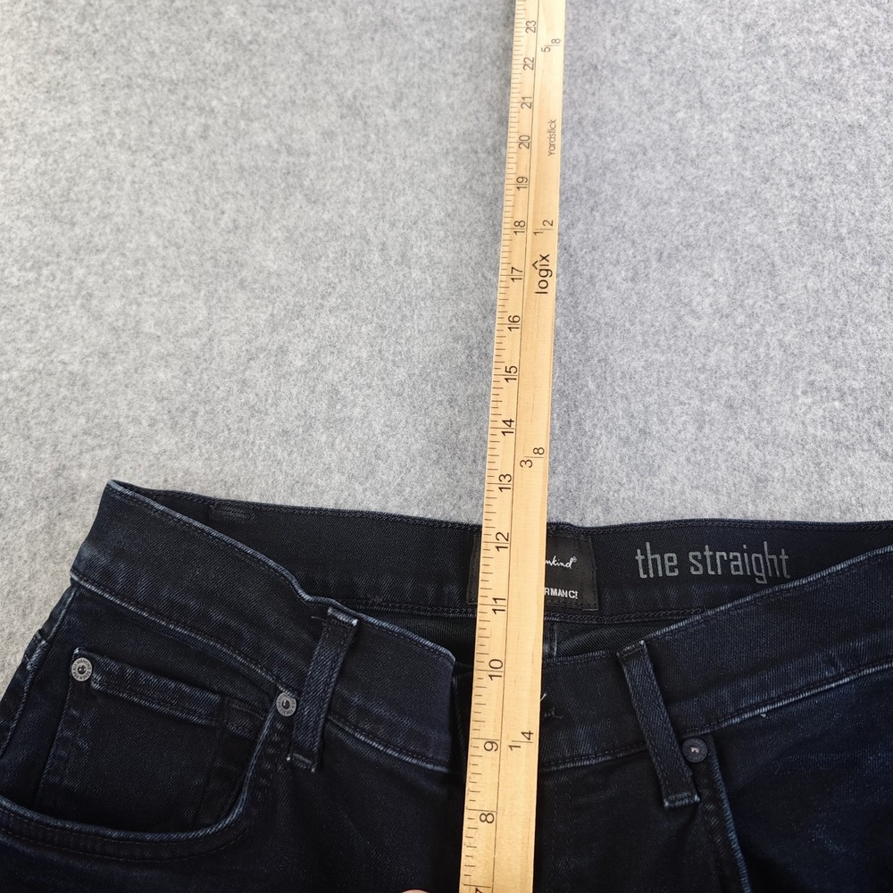 7 For All Mankind Jeans Mens 28x28 The Straight Leg Dark Wash Denim Stretch - Picture 4 of 10